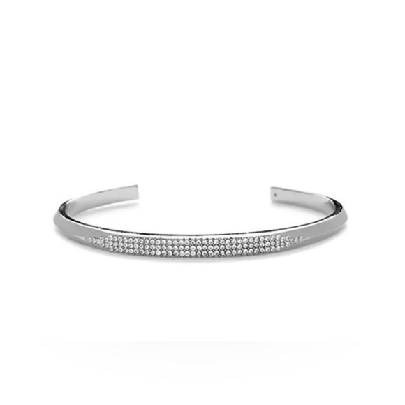 kate spade Accessories - Kate Spade New York Raise The Bar Pave Cuff Clear/Silver One Size